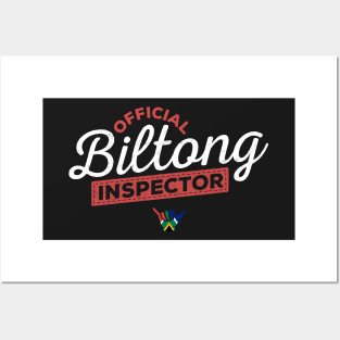 Official Biltong Inspector Funny | Dry Wors | South Africa Braai | Lekker Kos Posters and Art